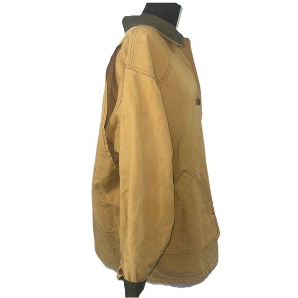 Vtg LL Bean  Chore Coat Barn Field Canvas Jacket Primaloft Flannel Lined - Picture 3 of 16